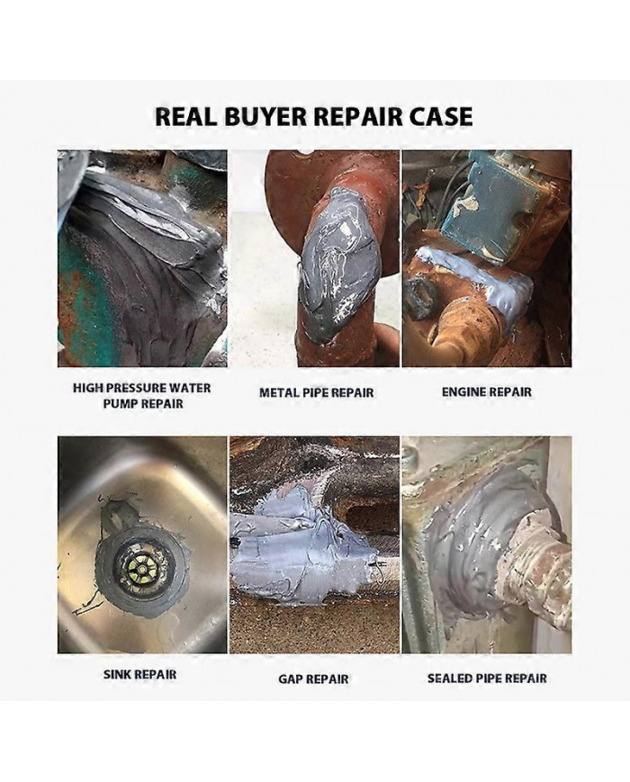 Résistance à la chaleur industrielle soudure à froid Auto Metal Repair Paste Colle adhésive 85g