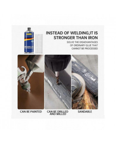 Résistance à la chaleur industrielle soudure à froid Auto Metal Repair Paste Colle adhésive 85g