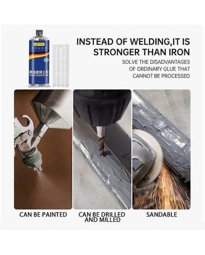 Résistance à la chaleur industrielle soudure à froid Auto Metal Repair Paste Colle adhésive 85g