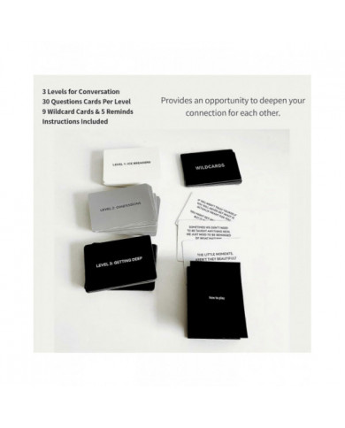 How Deep Will You Go? Game of Questions to Deepen Connection Questions Card Game, Deep Conversation Cards Game