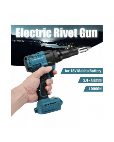 Pistolet à rivets électrique sans fil sans balais 2,4-4,8 mm pour la batterie Makita LXT 18V
