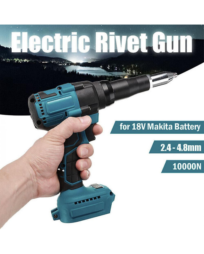 Pistolet à rivets électrique sans fil sans balais 2,4-4,8 mm pour la batterie Makita LXT 18V
