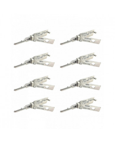 Original 2en1 Lishi Sc1 Sc4 Kw1 Kw5 Am5 M1/ms2 Ss001 Nsn14 Cy24V.2 Fo38 Gm37GM39