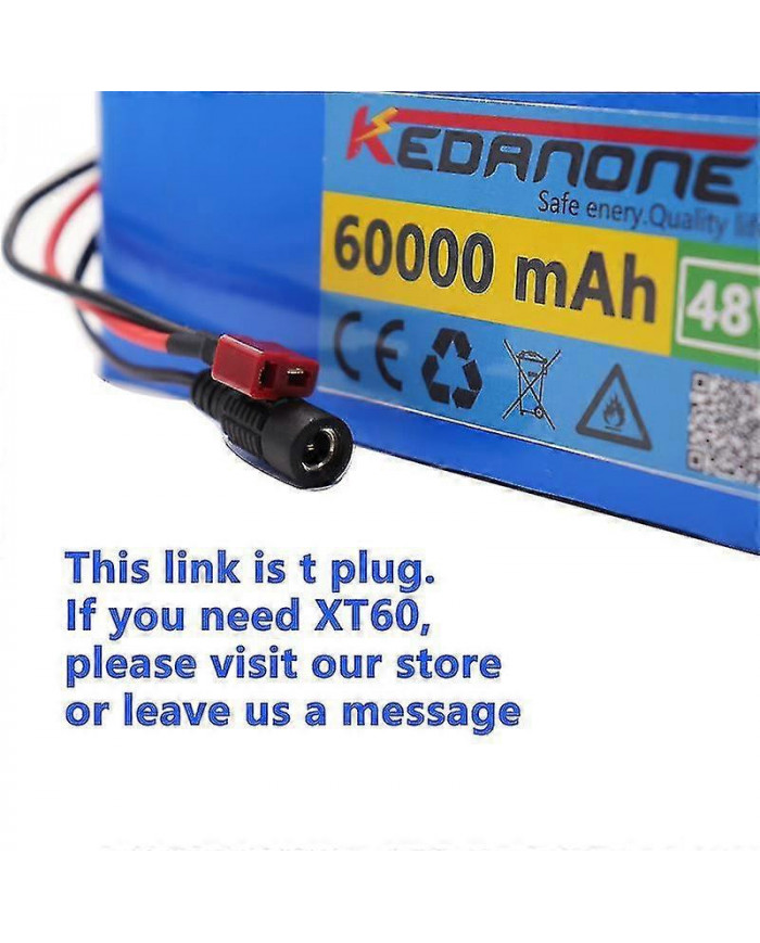 Batterie lithium-ion 48V 60Ah pour vélo électrique avec BMS et chargeur