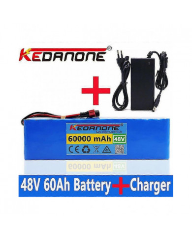 Batterie lithium-ion 48V 60Ah pour vélo électrique avec BMS et chargeur