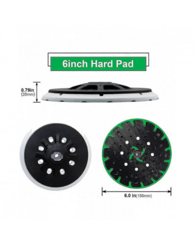 202460 ETS 150 Tampon de ponçage dur 6 pouces 150 mm pour Festool compatible avec ETS 150/3 EQ, ETS 150/5 EQ ETS [...]
