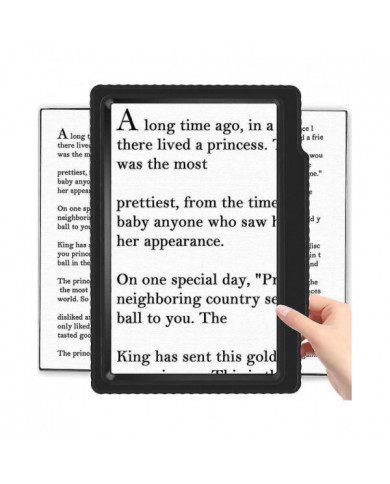 5x loupe pour la lecture, loupe grande et légère fournir une zone de visualisation pleine page, loupe portative [...]