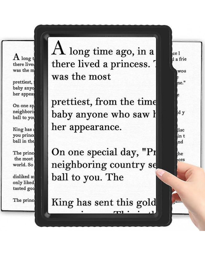 5x loupe pour la lecture, loupe grande et légère fournir une zone de visualisation pleine page, loupe portative [...]