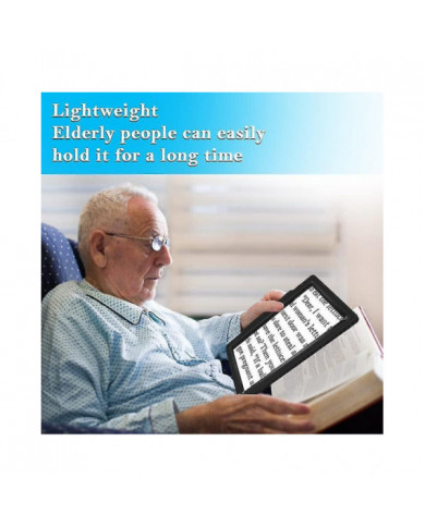 5x loupe pour la lecture, loupe grande et légère fournir une zone de visualisation pleine page, loupe portative [...]