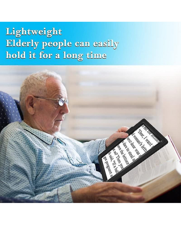 5x loupe pour la lecture, loupe grande et légère fournir une zone de visualisation pleine page, loupe portative [...]
