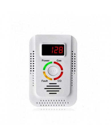 Détecteur de gaz naturel et détecteur de monoxyde de carbone CO,Moniteur de détecteur de gaz combustible pour Co, Metha
