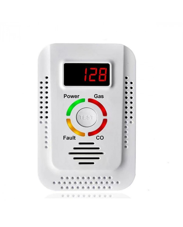 Détecteur de gaz naturel et détecteur de monoxyde de carbone CO,Moniteur de détecteur de gaz combustible pour Co, Metha