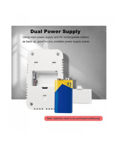 Détecteur de gaz naturel et détecteur de monoxyde de carbone CO,Moniteur de détecteur de gaz combustible pour Co, Metha