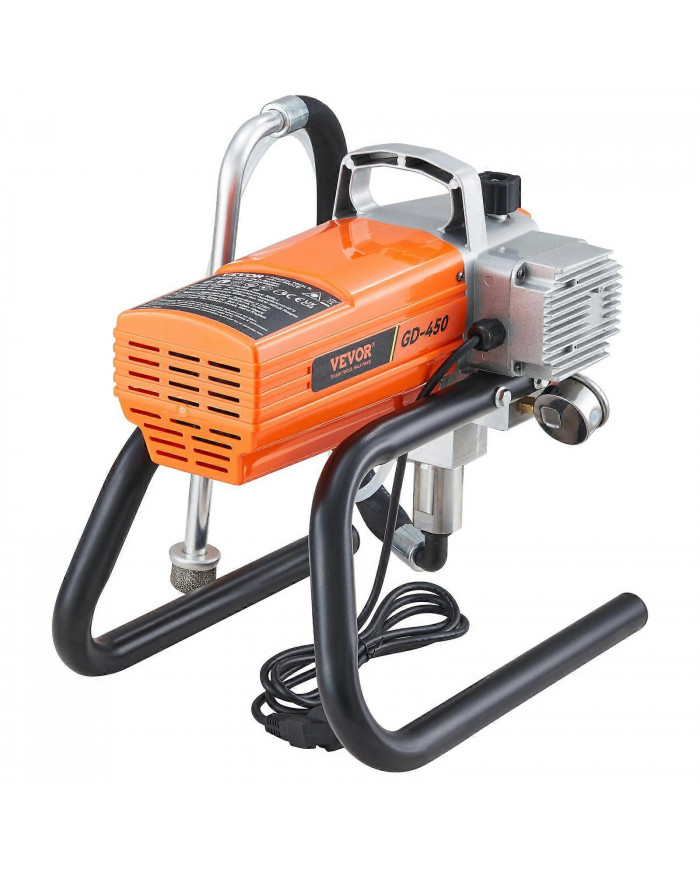 Pulvérisateur de peinture murale Pro Airless, kit de pistolet de pulvérisation électrique 1800W, pression de [...]