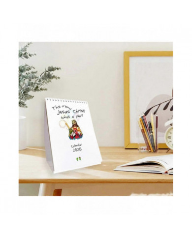 Christ Quelle année Calendrier 2025 Peinture inspirante Le deuxième calendrier 2025 Christ Calendrier mural Accrochage