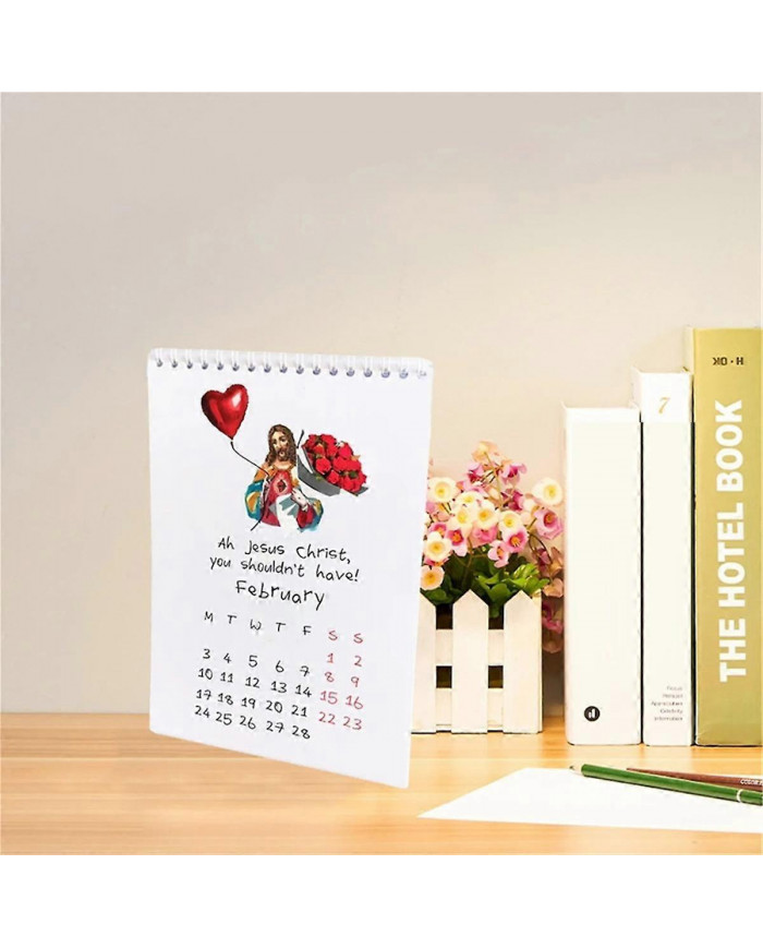 Christ Quelle année Calendrier 2025 Peinture inspirante Le deuxième calendrier 2025 Christ Calendrier mural Accrochage