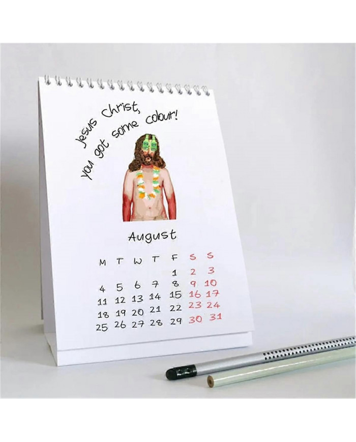 Christ Quelle année Calendrier 2025 Peinture inspirante Le deuxième calendrier 2025 Christ Calendrier mural Accrochage