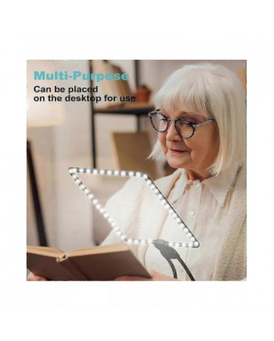 Loupe mains libres rechargeable avec lumière et support 5x loupe cou porter une loupe pour les personnes âgées [...]