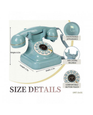 Audio Livre d’Or Téléphone Rétro Style Rotatif Antique Audio Livre d’Or Téléphone Message Voix Enregistreur [...]
