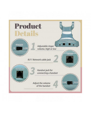 Audio Livre d’Or Téléphone Rétro Style Rotatif Antique Audio Livre d’Or Téléphone Message Voix Enregistreur [...]