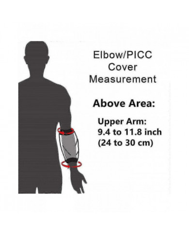 Housse de douche Picc Line imperméable Iv Picc Line Protecteur de douche pour traitement de chimiothérapie, 100% [...]