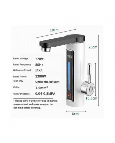 Robinet électrique Chauffe-eau Robinet