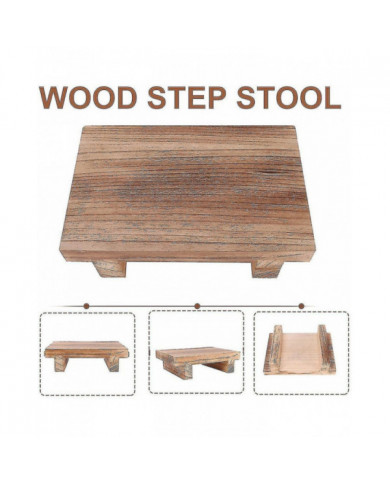 Tabouret en bois pour adultes, tabouret de lit pour lits hauts, cuisine, salle de bain, placard, grande étape en bois s