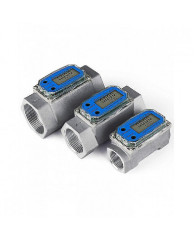 Débitmètre 1/2 / 2.5 / 3in Capteur de débit liquide Compteur électronique à turbine - Débitmètre