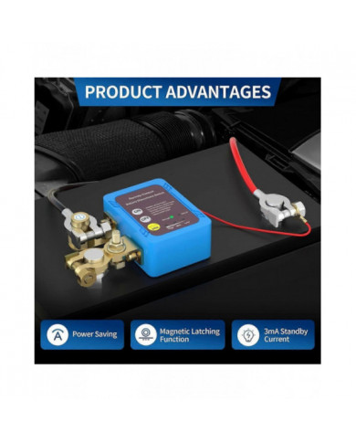 Interrupteur de déconnexion de batterie à distance 12V 240A, interrupteur de mise hors tension automatique Voiture [...]