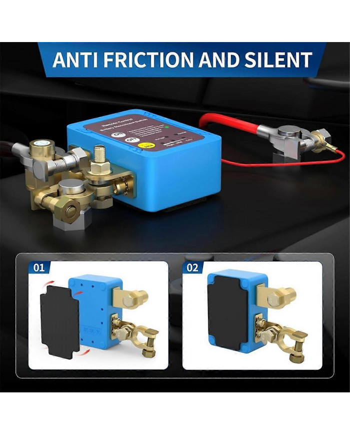 Interrupteur de déconnexion de batterie à distance 12V 240A, interrupteur de mise hors tension automatique Voiture [...]