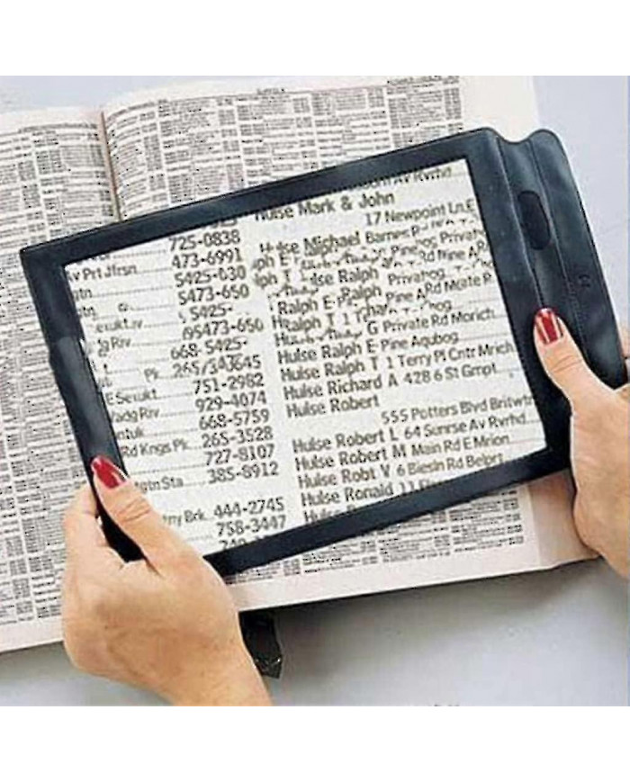 A4 Grande Feuille Loupe Lentille - Grossissement 10x pour la lecture de livres