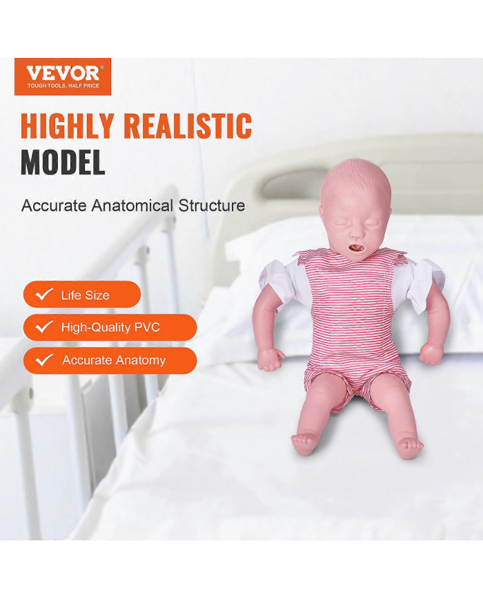 Mannequin de formation en RCR pour nourrissons, manœuvre de Heimlich et pratique de la réanimation [...]