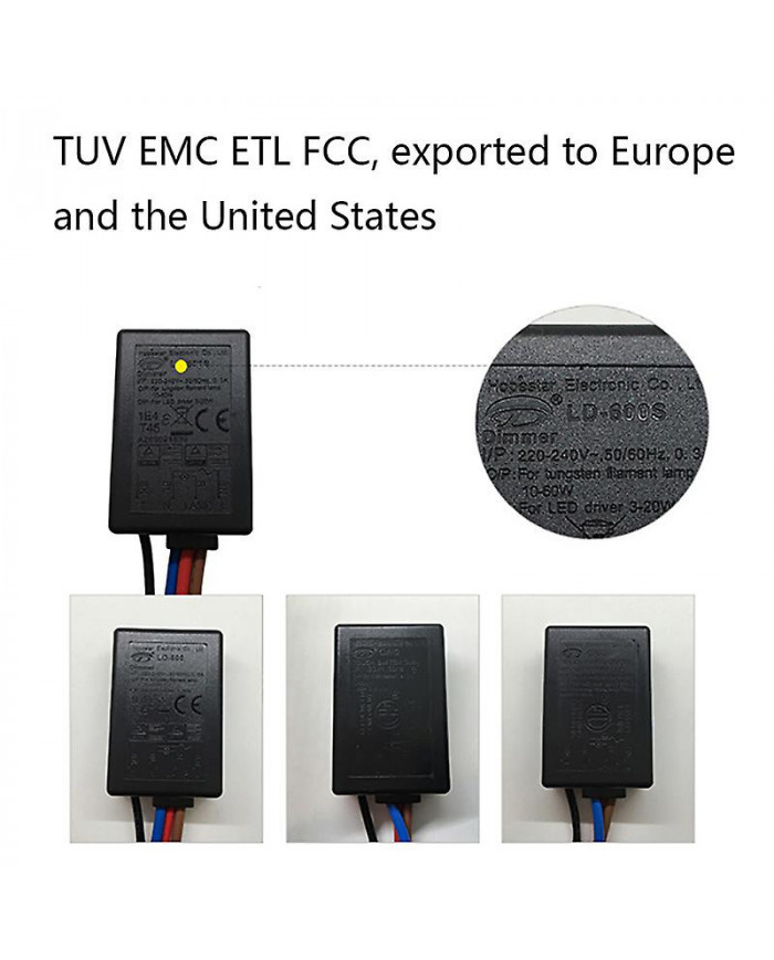 Ld-600s Build-in 3 Way Finger Touch Dimmer On/off Switch Us/eu