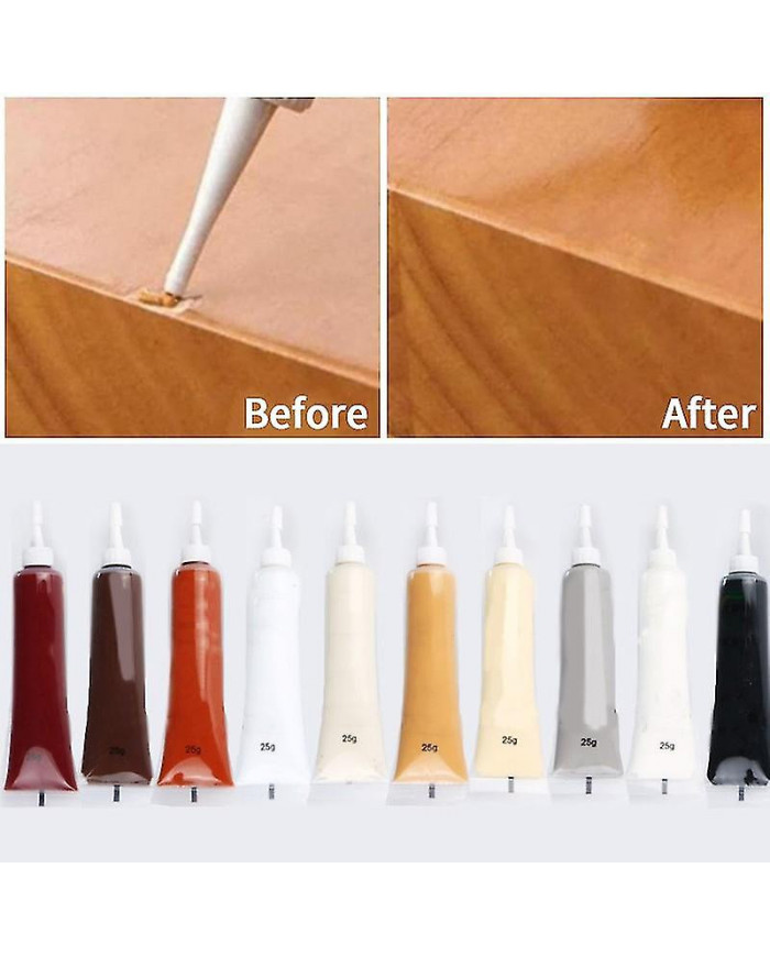 12PCS Kit De Réparation De Bois De Bouche-Pores Restaurer Meubles En Bois Retouche Outil Ensemble Marqueur Stylo [...]