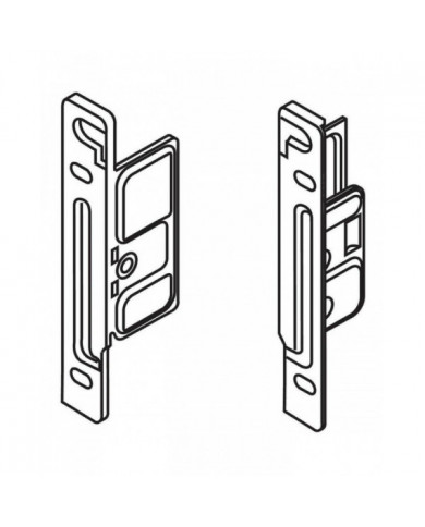 Blum Zsf.1700 Metabox Supports de fixation avant de tiroir (paire)