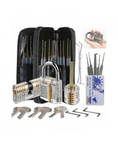 Serrurier Formation Lock Set 30pcs Serrure transparente pour Lockpick Practice Pour débutant