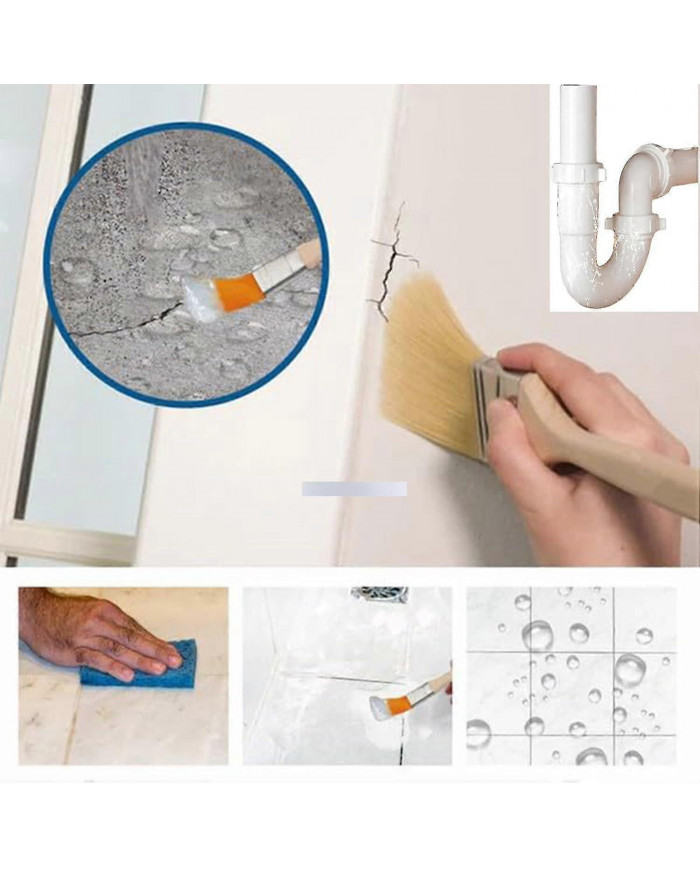 Agent imperméable invisible, agent anti-fuite imperméable à l’eau, mastic d’isolation revêtement adhésif [...]