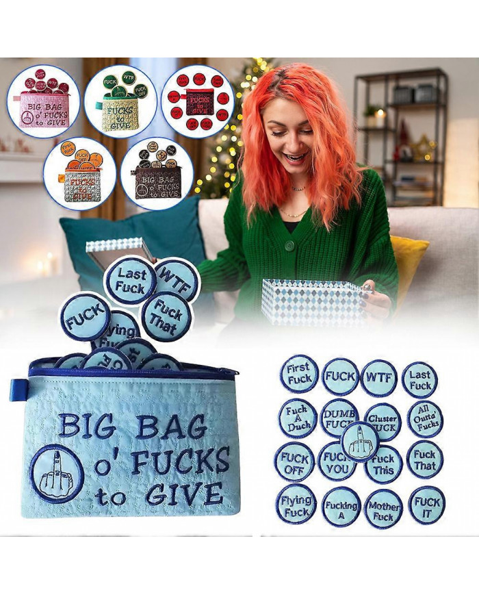 grand sac de f-cks à donner pochette à fermeture éclair drôle nouveauté sac de rangement portable grand cadeau gag