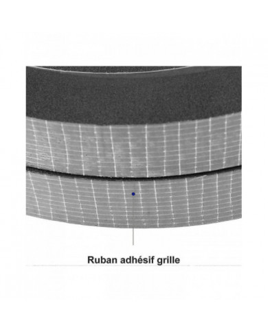 Bande de joint en mousse 2 rouleaux 25mm (l) X20mm (h) X4m (l) Joint résistant aux intempéries Anticollision Furnitu