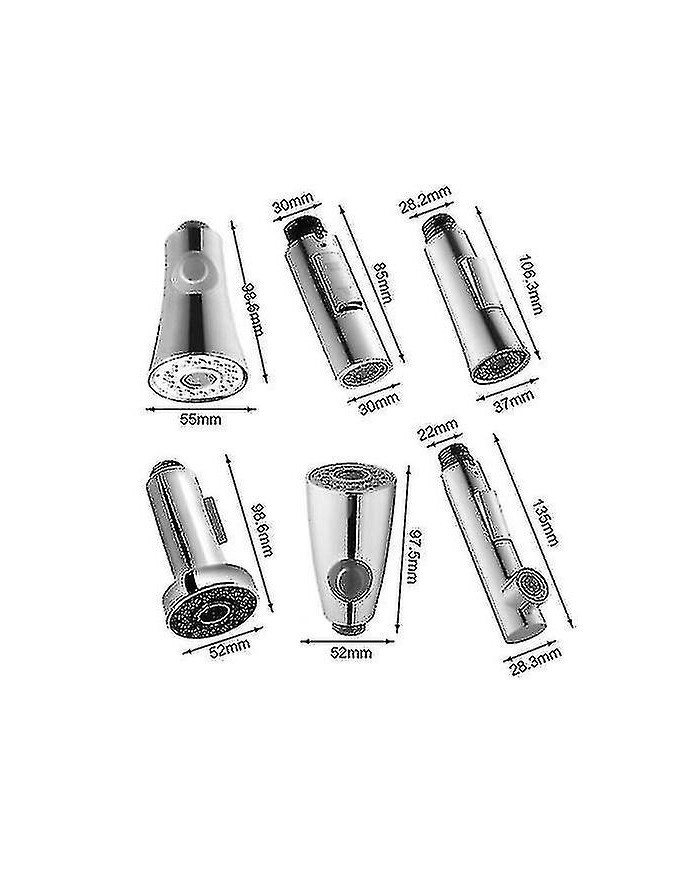 Remplacement de rechange Cuisine Mixer Robinet Robinet Pull Out Spray Pomme de douche Réglage