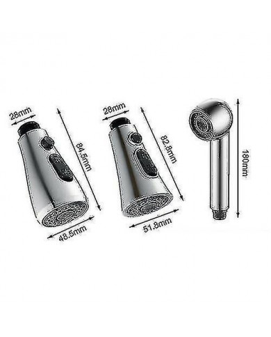 Remplacement de rechange Cuisine Mixer Robinet Robinet Pull Out Spray Pomme de douche Réglage