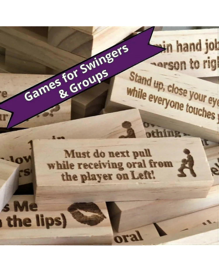 Super coquin Block Tower Jeu Activités de couple et idées de soirée de rendez-vous 48x Blocks-YuJia