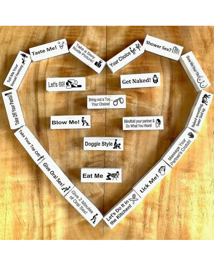 Super coquin Block Tower Jeu Activités de couple et idées de soirée de rendez-vous 48x Blocks-YuJia