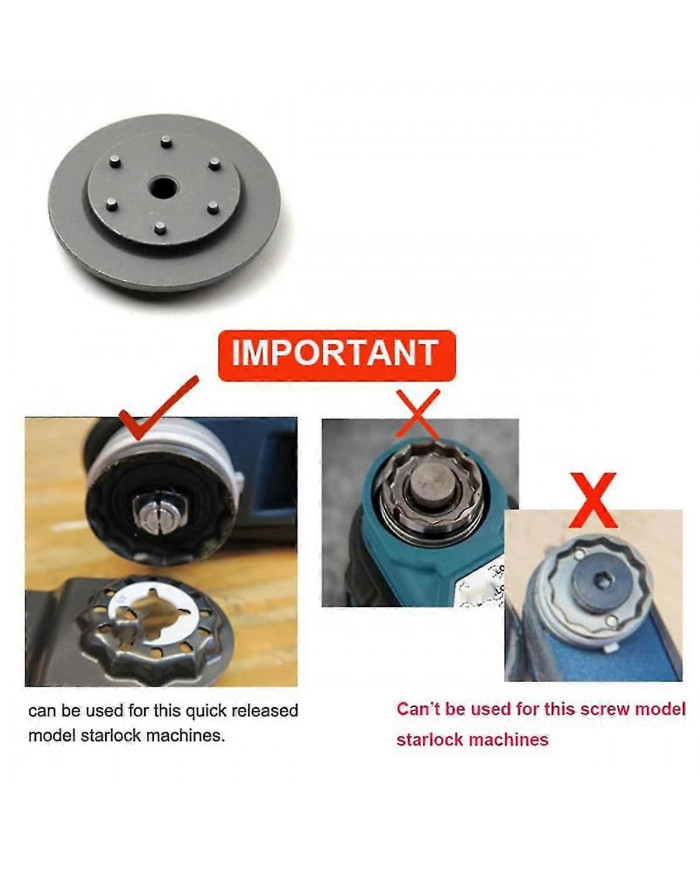 Adaptateur d’outil oscillant électrique, convertissez les lames d’outil oscillantes Starlock en adaptateur de lame [...]