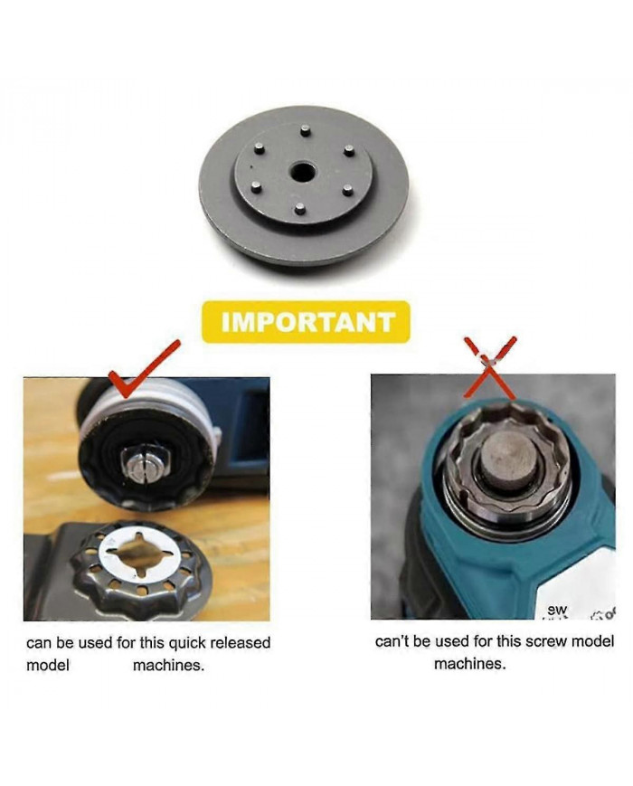 Adaptateur d’outil oscillant électrique, convertissez les lames d’outil oscillantes Starlock en adaptateur de lame [...]
