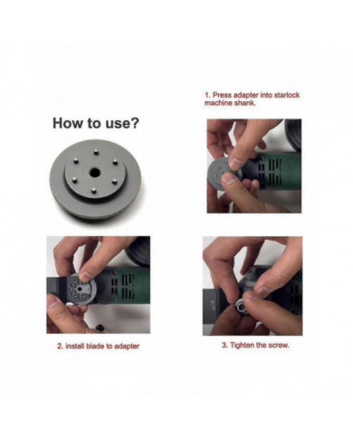 Adaptateur d’outil oscillant électrique, convertissez les lames d’outil oscillantes Starlock en adaptateur de lame [...]