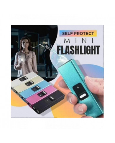 Mini lampe de poche d’autoprotection de choc électrique multifonctionnelle lampe de poche rétractable portable