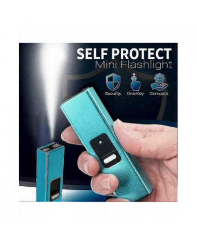 Mini lampe de poche d’autoprotection de choc électrique multifonctionnelle lampe de poche rétractable portable