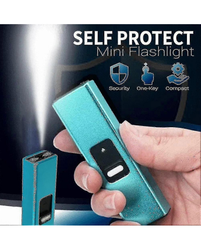 Mini lampe de poche d’autoprotection de choc électrique multifonctionnelle lampe de poche rétractable portable