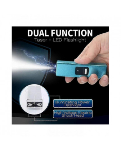 Mini lampe de poche d’autoprotection de choc électrique multifonctionnelle lampe de poche rétractable portable